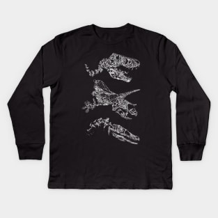 Dino Scule Kids Long Sleeve T-Shirt